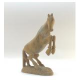 Hand carved horse 12 inches