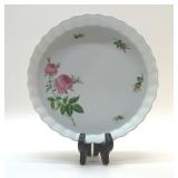 CHRISTINE HOLM ROSES PIE PLATE