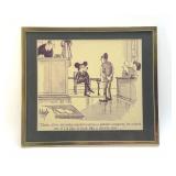BILL MACK CARTOON FRAMED MICKEY MOUSE