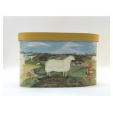 Pastoral scene painted box