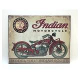 INDIAN MOTORCYCLE METAL SIGN