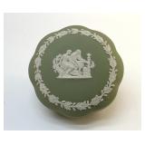 WEDGWOOD SAGE JASPERWARE TRINKET BOX