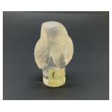 Lalique France Chouette Owl Paperweight