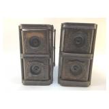 2 ANTIQUE DBL SEWING MACHINE DRAWERS