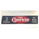 LG CHEERWINE METAL SIGN