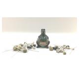 VTG FLORIDA ALIGATOR SNOW GLOBE, PICKS