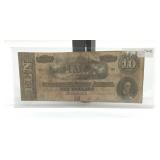 1864 Confederate states of America $10 note