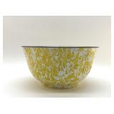 VTG YELLOW SPATTERWARE BOWL