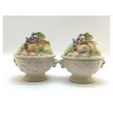 TILSO JAPAN COVERED FRUIT BOWLS 6"