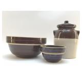 USA VINTAGE MIXING BOWLS, COOKIE JAR