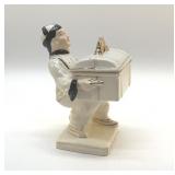 Asian man figurine with box