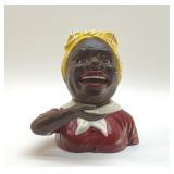 BLACK AMERICANA CAST IRON COIN BANK