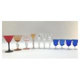 Assorted antique stemware
