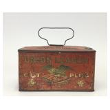 Antique Union Leader Cut Plug Tobacco Lunchbox Tin