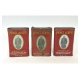 3 VTG PRINCE ALBERT TOBACCO ADVERTISING TINS