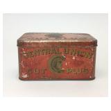 Early 1900s Central Union Cut Plug Tobacco Tin