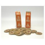 PINE STATE MILK CARTON MATCHES & BOTTLE CAPS