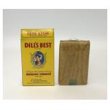 VTG SEALED DILLS BEST TOBACCO ADVERTISING BOX