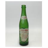 1965 KICKAPOO JOY JUICE GREEN GLASS BOTTLE