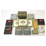 ASSORTED CIGAR TOBACCO ADVERTISING TINS