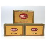 3 VTG PHILLIES CIGAR ADVERTISING BOXES