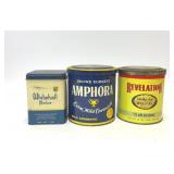 3 ASSORTED VTG TOBACCO ADVERTISING TINS