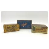 3 VTG ASSORTED CIGAR TOBACCO ADVERTISING TINS