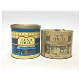 2 VTG Bond Street Tobacco Advertising Tins