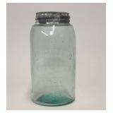 VTG Aqua Swayzees Improved Mason Jar 8