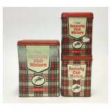 3 VTG Kentucky Club Tobacco Advertising Tins