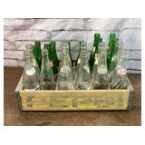 VTG Wood Pepsi crate and bottles