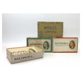 4 VTG MURIEL CIGAR ADVERTISING BOXES