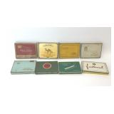 8 assorted cigarette advertising tins