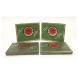 4 VTG Lucky Strike Flat 50s Cigarette Tins