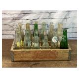 VTG wood Pepsi-Cola crate and bottle