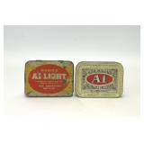 2 VTG A1 TOBACCO ADVERTISING TINS