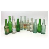 ASSORTED VTG GLASS SODA BOTTLES