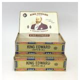 2 King Edward the 7th Cigar Boxes