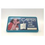 1990 CAPRI CIGARETTES ADVERTISING GROCERY SIGN