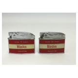 2 VTG WINSTON BRAND CIGARETTE LIGHTERS