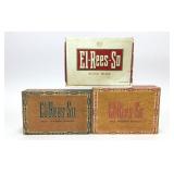 3 VTG El-Rees-So Cigar Advertising Boxes