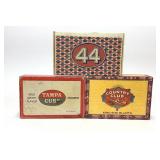 3 VTG Assorted Brand Cigar Advertising Boxes