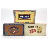 3 VTG Assorted Cigar Advertising Boxes