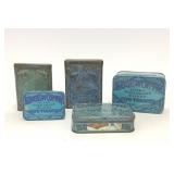 5 VTG Edgeworth Tobacco Advertising Tins