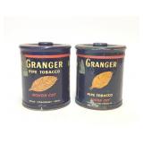2 VTG Granger Tobacco Advertising Tins