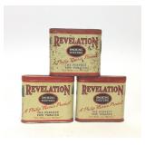 3 VTG Philip Morris Revelation Tobacco Tins