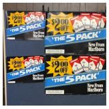 4 1992 MARLBORO CIGARETTE ADVERTISING POSTERS