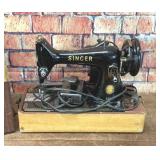 Antique singer, portable sewing machine