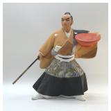 JAPANESE HAKATA CLAY WARRIOR SAMURAI