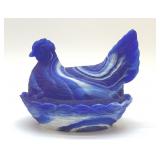 RARE HEN ON A NEST L.G. WRIGHT 1940's